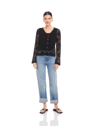 Fifteen Twenty Nelly Crochet Jacket