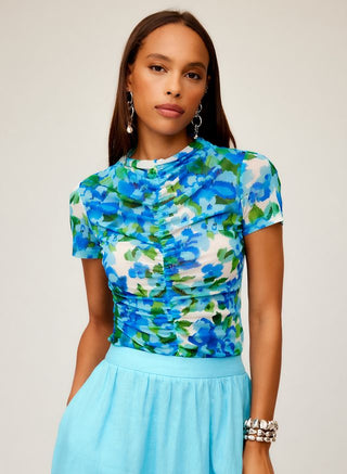 Fifteen Twenty Sabrina Ruched Top - Premium clothing at Lonnys NY - Just $132! Shop Womens clothing now 