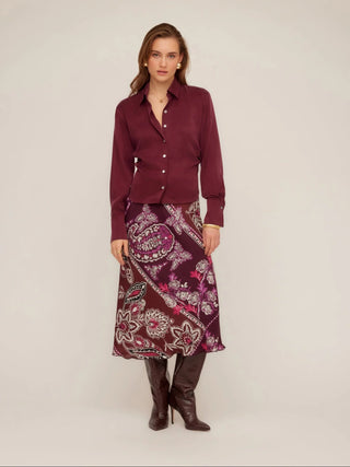 Fifteen Twenty Tawnie Side Pleat Blouse
