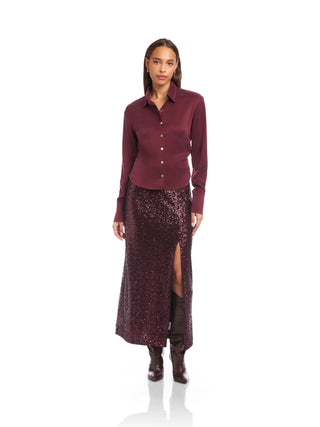 Fifteen Twenty Tawnie Side Pleat Blouse