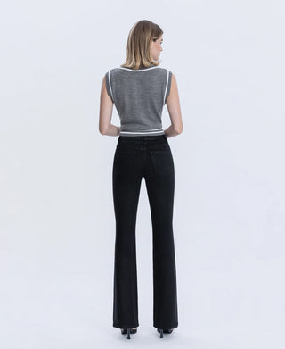 Flying Monkey High Rise Coated Long Bootcut Jeans
