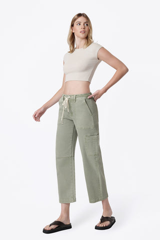 Flying Monkey Drawstring Cargo Barrel Jeans