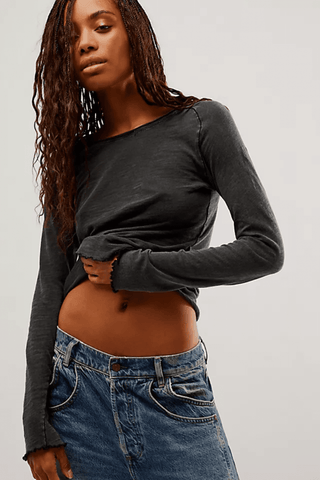 Free People Be my Baby Long Sleeve Top - Premium Shirts & Tops from Free People - Just $38! Shop now 