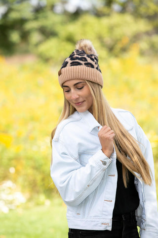 Funky Junque CC Leopard Print Beanie