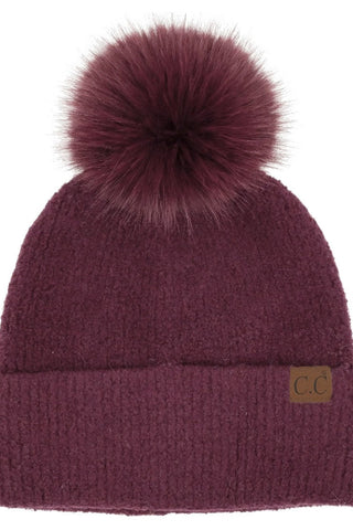 Funky Junque Chenille Pom Beanie