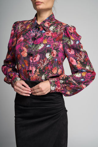 Generation Love Arly Bow Floral Georgette Blouse