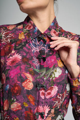 Generation Love Arly Bow Floral Georgette Blouse