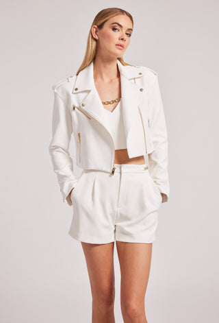 Generation Love Cosita Crepe Moto Jacket - Premium Coats & Jackets at Lonnys NY - Just $425! Shop Womens clothing now 