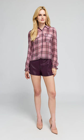 Generation Love Priya Plaid Blouse