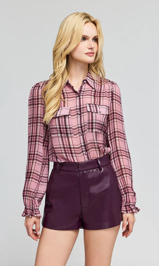 Generation Love Priya Plaid Blouse