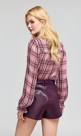Generation Love Priya Plaid Blouse