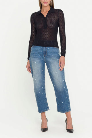 Generation Love Channah Heart Pointelle Sweater