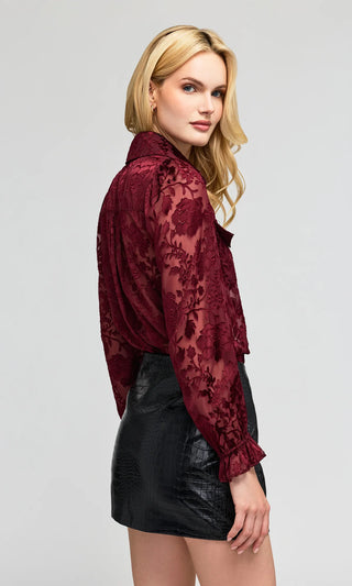 Generation Love Priya Floral Burnout Blouse