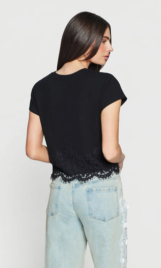 Generation Love Paige Ribbed Lace Combo Top