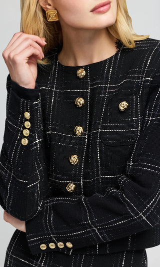 Generation Love Lilith Windowpane Tweed Jacket