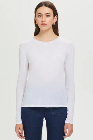 Goldie Long Sleeve Mesh Trim Organic Top - Premium Shirts & Tops from Goldie - Just $105! Shop now 
