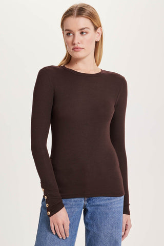 Goldie Marina Button Sleeve Crew - Premium clothing at Lonnys NY - Just $150! Shop Womens clothing now 