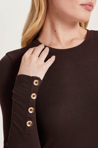 Goldie Marina Button Sleeve Crew - Premium clothing at Lonnys NY - Just $150! Shop Womens clothing now 