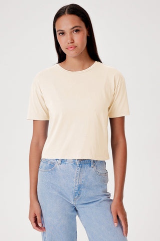 Goldie Organic Cropped Girlfriend Tee - Premium clothing at Lonnys NY - Just $85! Shop Womens clothing now 