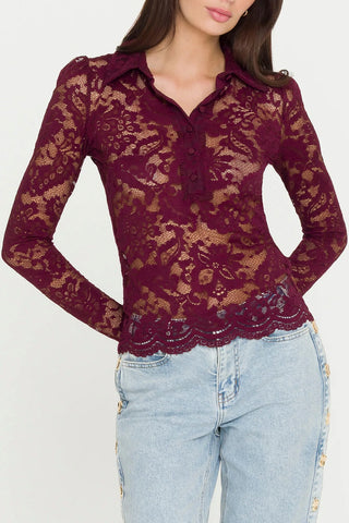 Generation Love Dominique Lace Top