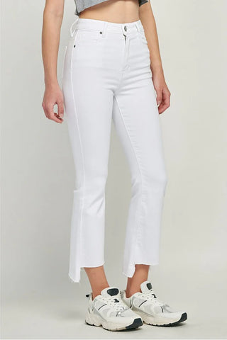 Hidden Happi Crop Flare Step Hem Jeans - Premium clothing at Lonnys NY - Just $91! Shop Womens clothing now 