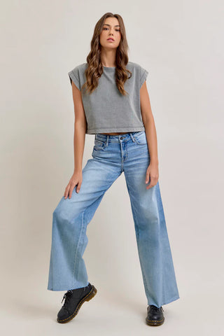 Hidden Nori Seamed Wide Leg Jeans - Premium clothing at Lonnys NY - Just $91! Shop Womens clothing now 