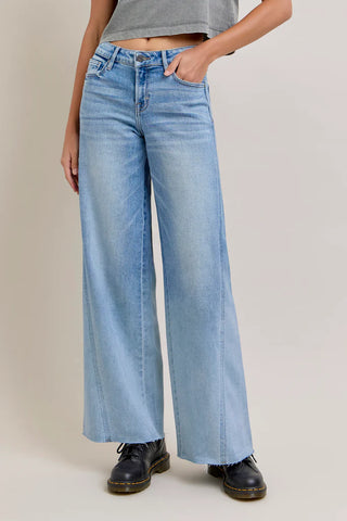 Hidden Nori Seamed Wide Leg Jeans - Premium clothing at Lonnys NY - Just $91! Shop Womens clothing now 