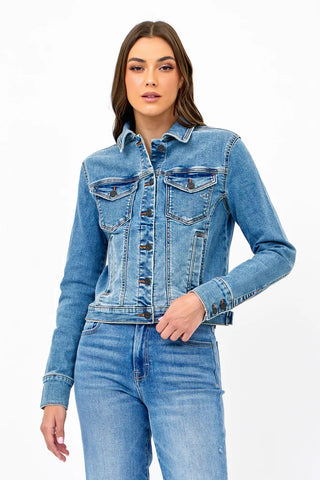 Hidden Rebel Denim Trucker Jacket - Premium clothing at Lonnys NY - Just $104! Shop Womens clothing now 