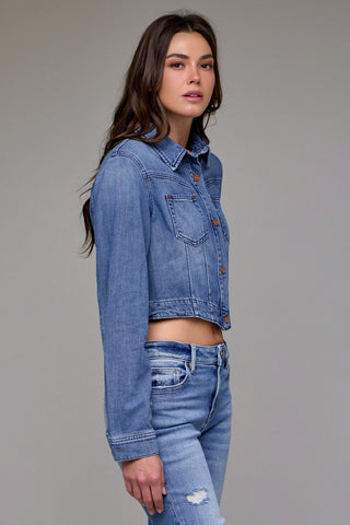 Hidden Cropped Western Jacket