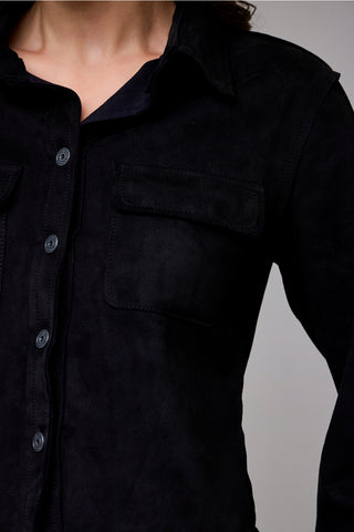 Hidden Super Soft Suede Button Up Shirt