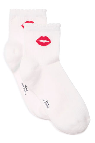 ICHI Iabianca Socks - Premium clothing at Lonnys NY - Just $10! Shop Womens clothing now 