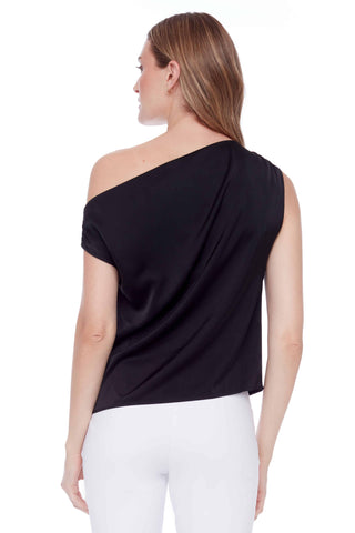 ILTM Lily Satin Asymmetrical Top - Premium clothing at Lonnys NY - Just $81! Shop Womens clothing now 