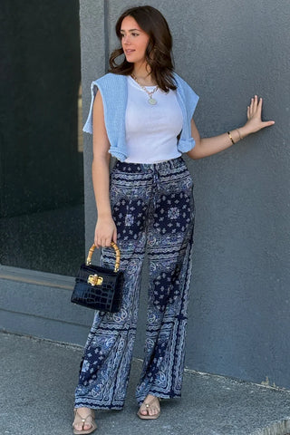 61 Jane Bandana Print Pants