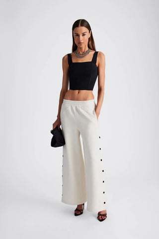 In/One Thalia Wide Leg Snap Pants - Premium clothing at Lonnys NY - Just $278! Shop Womens clothing now 