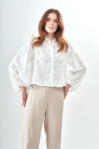 Insight Floral Lace Button Up Blouse - Premium clothing at Lonnys NY - Just $112! Shop Womens clothing now 