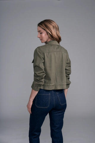 Insight Silky Suede Drawstring Jacket