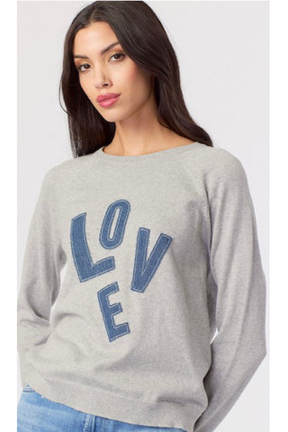 J. Society Denim LOVE Crew Sweater