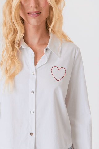 J Society Cropped Heart Shirt