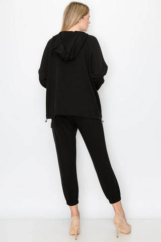 Joh Kari Pointe Knit Hoodie Jacket