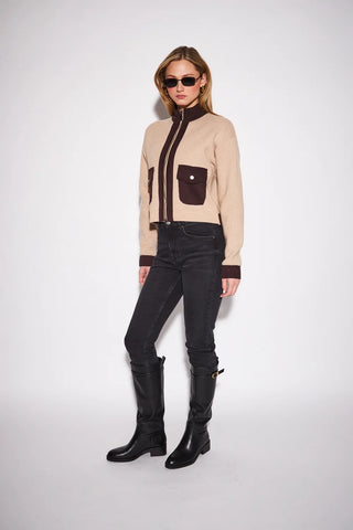John & Jenn Camilla Zip Up Sweater Jacket