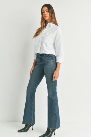 Just Black Scissor Cut Flare Jeans - Premium clothing at Lonnys NY - Just $90! Shop Womens clothing now 