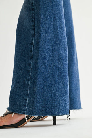Just Black Low Rise Bootcut Jeans – Scissor Cut Hem