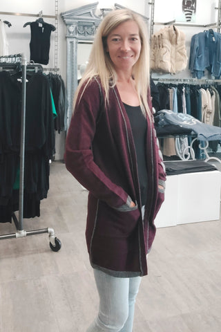 Just Madison Heart Sleeve Cardigan - Premium clothing at Lonnys NY - Just $115! Shop Womens clothing now 