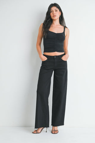 Just USA Relaxed Wide Leg Jeans - Premium clothing at Lonnys NY - Just $48! Shop Womens clothing now 