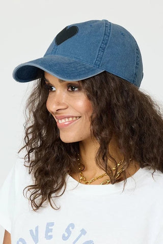 Kerri Rosenthal Denim Baseball Hat