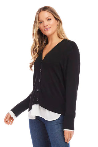 Karen Kane Layered Sweater Cardigan - Premium clothing at Lonnys NY - Just $148! Shop Womens clothing now 