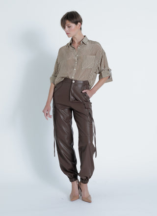 Karina Grimaldi Vegan Leather Pants