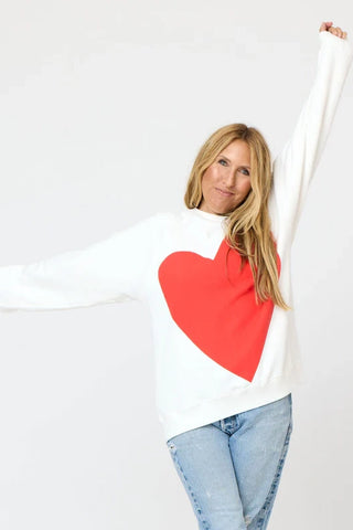 Kerri Rosenthal Benton Imperfect Heart Sweatshirt - Premium clothing at Lonnys NY - Just $168! Shop Womens clothing now 