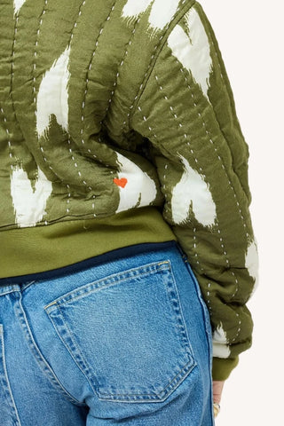 Kerri Rosenthal Ikat Heart Bomber Jacket