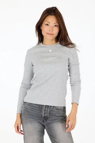 Kerri Rosenthal Ribbed Long Sleeve Tee